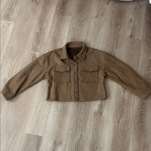 Brown Cropped Jacket